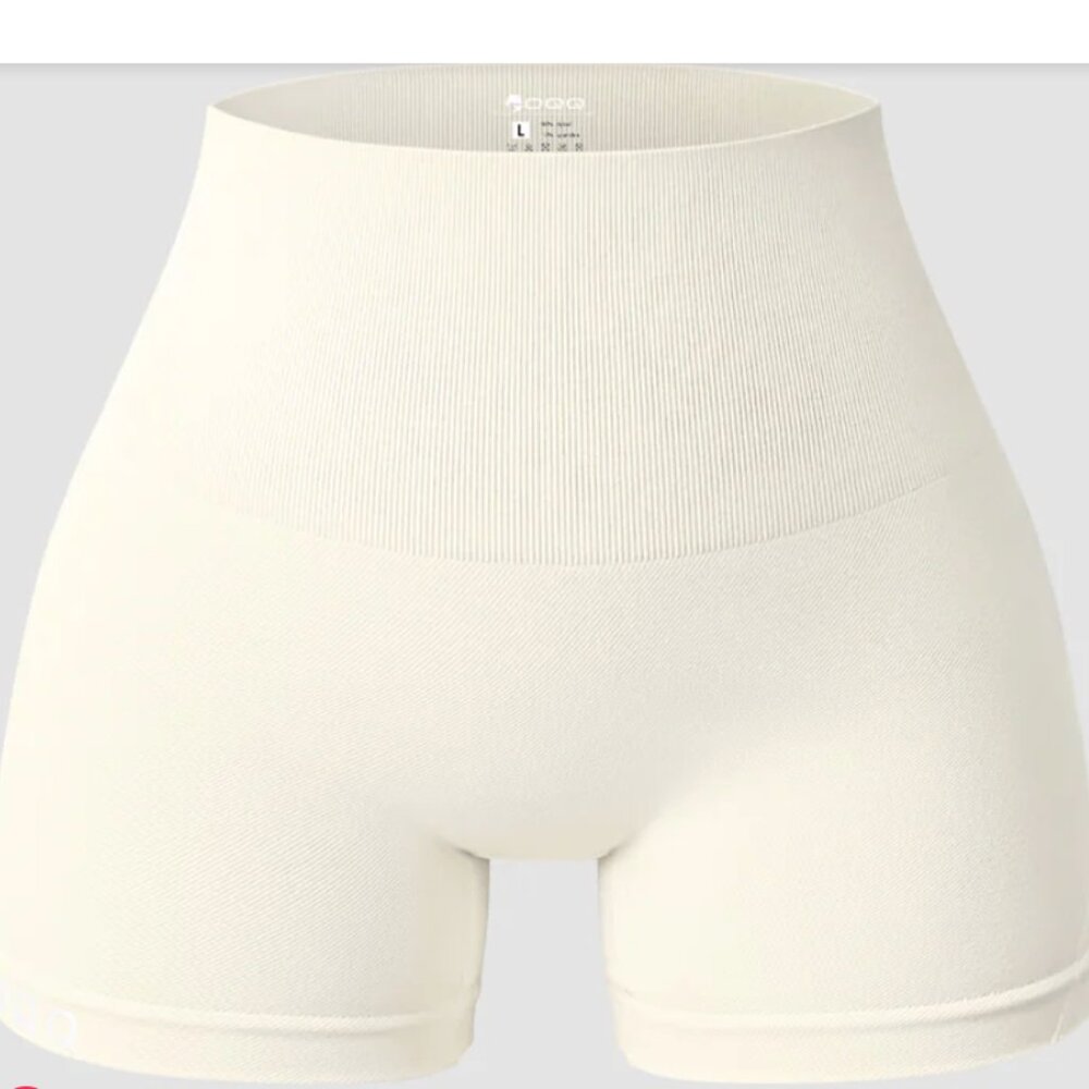 Women's Cream Bike Shorts